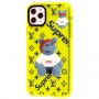 Чехол для iPhone 11 Pro Max Neon print bear supreme