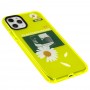 Чехол для iPhone 11 Pro Max Neon print ромашка желтый / зеленый