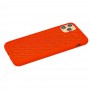Чехол для iPhone 11 Pro Max Silicone Weaving красный