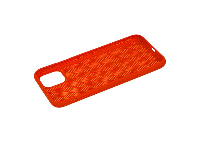 Чехол для iPhone 11 Pro Max Silicone Weaving красный