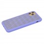 Чехол для iPhone 11 Pro Max Silicone Weaving светло-фиолетовый