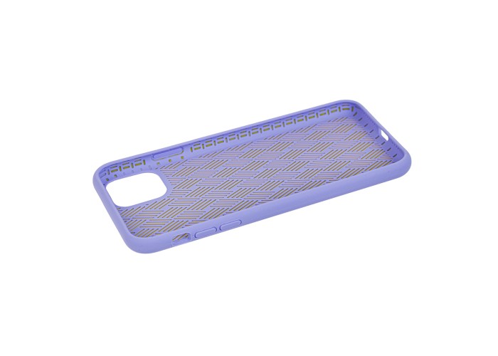 Чехол для iPhone 11 Pro Max Silicone Weaving светло-фиолетовый