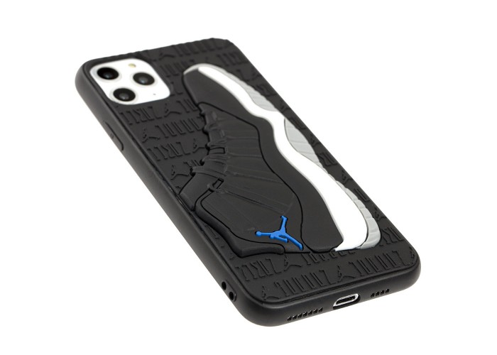 Чехол для iPhone 11 Pro Max Sneakers Brand jordan черный / серый