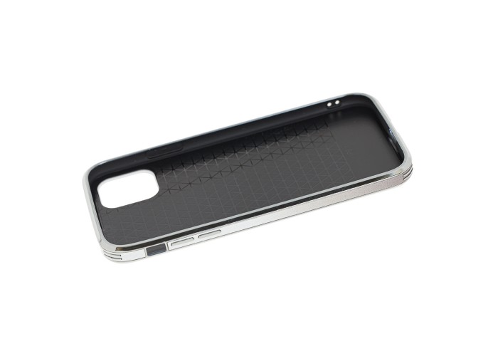Чехол для iPhone 11 Pro Max Swaro glass серебристо-малиновый