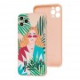 Чехол для iPhone 11 Pro Max Wave Fancy girl go wild / pink sand