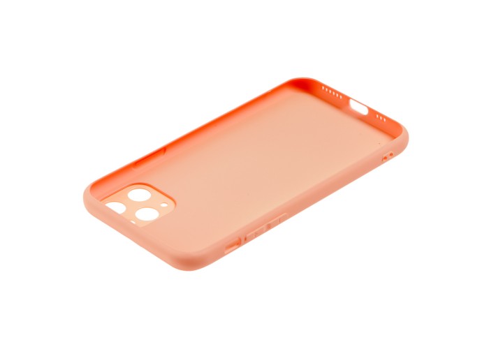 Чехол для iPhone 11 Pro Max glass LV персиковый