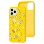 Чехол для iPhone 11 Pro Max Art case желтый