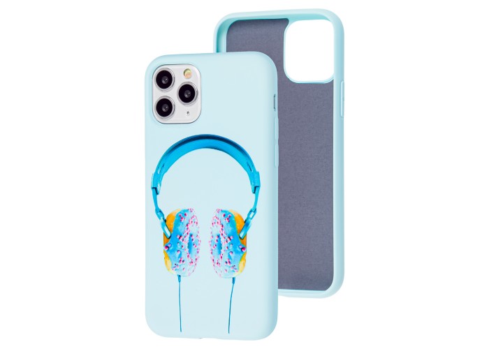 Чехол для iPhone 11 Pro Max Art case голубой