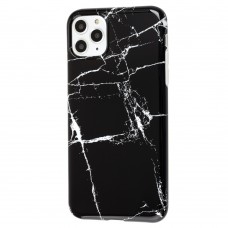 Чехол для iPhone 11 Pro Max Design Mramor Glossy черный