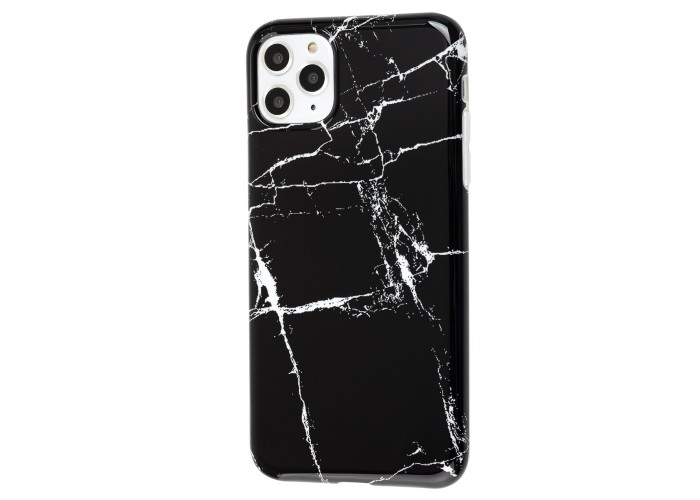 Чехол для iPhone 11 Pro Max Design Mramor Glossy черный
