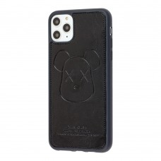 Чехол для iPhone 11 Pro Max Kaws leather черный