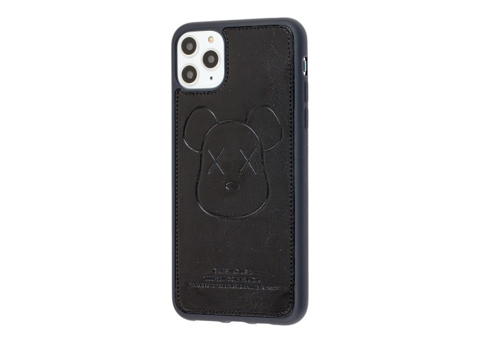 Чехол для iPhone 11 Pro Max Kaws leather черный