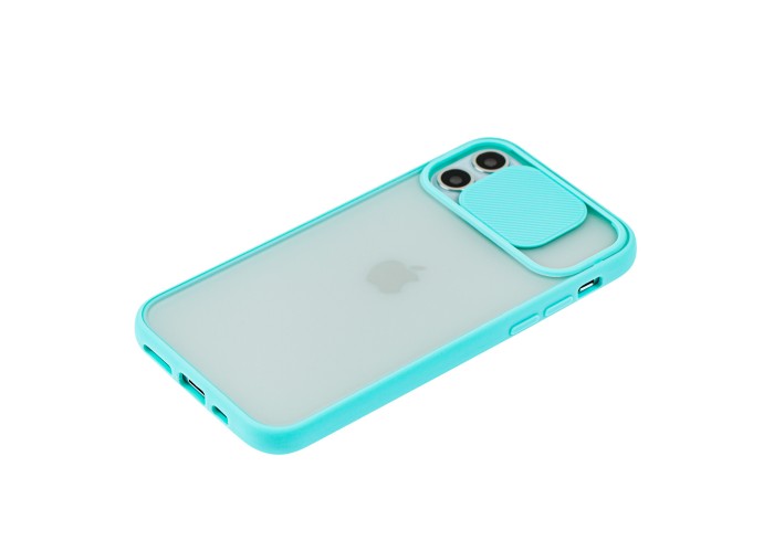 Чехол для iPhone 11 Pro Max LikGus Camshield camera protect бирюзовый