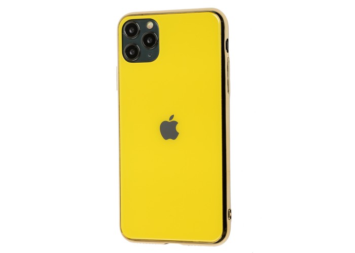Чехол для iPhone 11 Pro Max Original glass желтый