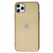 Чехол для iPhone 11 Pro Max Silicone case матовый (TPU) бежевый