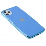 Чехол для iPhone 11 Pro Max Silicone case матовый (TPU) голубой