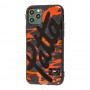 Чехол для iPhone 11 Pro Max Smoothy print черно-красный