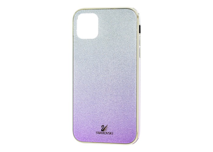 Чехол для iPhone 11 Pro Max Swaro glass серебристо-фиолетовый