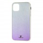 Чехол для iPhone 11 Pro Max Swaro glass серебристо-фиолетовый