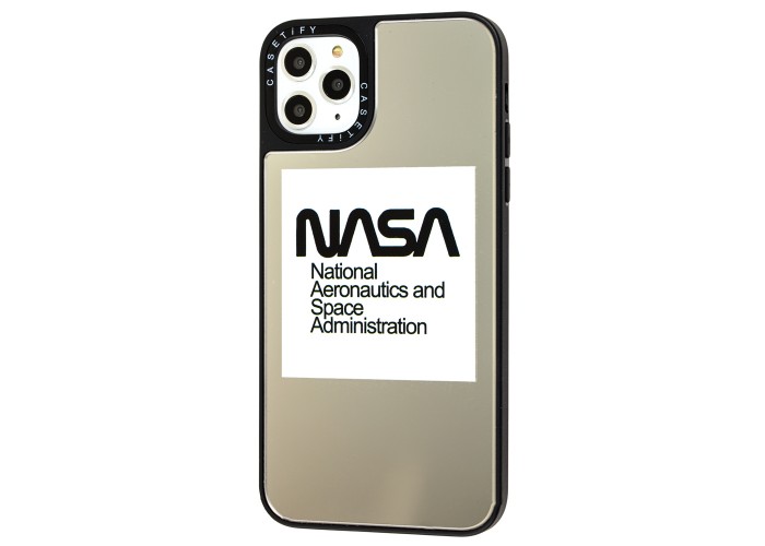 Чехол для iPhone 11 Pro Max Tify Mirror Nasa зеркально-белый