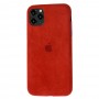 Чехол для iPhone 11 Pro Max Alcantara 360 красный
