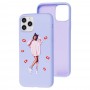 Чехол для iPhone 11 Pro Max Art case светло-фиолетовый