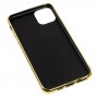 Чехол для iPhone 11 Pro Max Carbon Gradient Hologram розовый