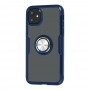 Чехол для iPhone 11 Pro Max Deen CrystalRing с кольцом синий
