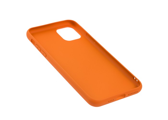 Чехол для iPhone 11 Pro Max Leather cover оранжевый