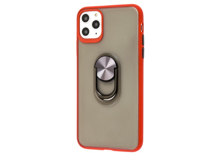 Чехол для iPhone 11 Pro Max LikGus Maxshield Magnetic Ring красный