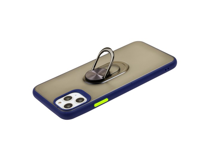Чехол для iPhone 11 Pro Max LikGus Maxshield Magnetic Ring синий