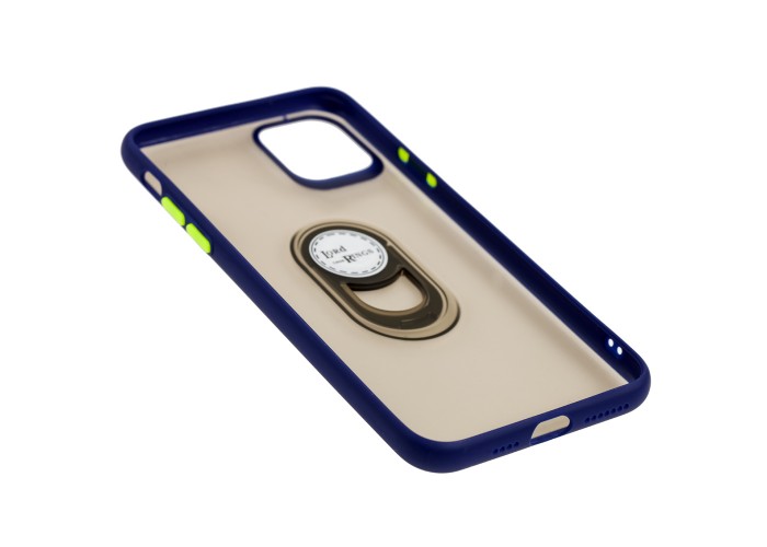 Чехол для iPhone 11 Pro Max LikGus Maxshield Magnetic Ring синий