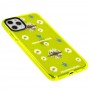 Чехол для iPhone 11 Pro Max Neon print flowers