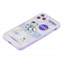 Чехол для iPhone 11 Pro Max Picture shadow matte space nasa / light purple