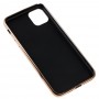 Чехол для iPhone 11 Pro Max Silicone case матовый (TPU) розово-золотистый