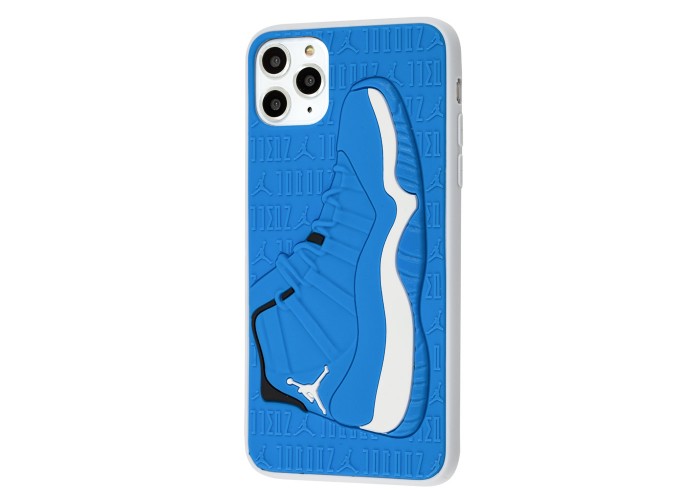 Чехол для iPhone 11 Pro Max Sneakers Brand jordan синий / белый