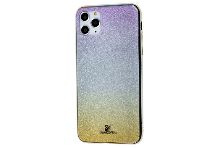 Чехол для iPhone 11 Pro Max Sw glass розово / серебристо / золотистый