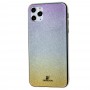Чехол для iPhone 11 Pro Max Sw glass розово / серебристо / золотистый