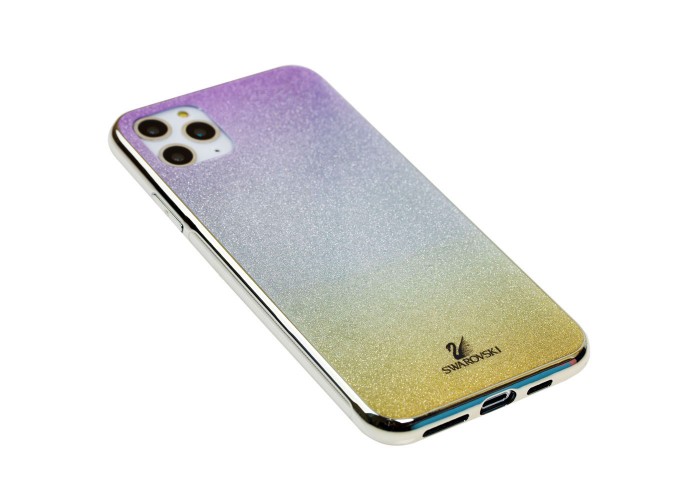 Чехол для iPhone 11 Pro Max Sw glass розово / серебристо / золотистый