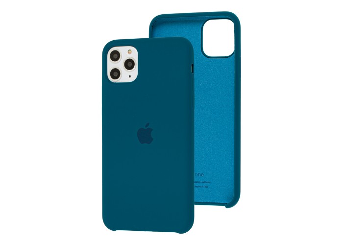 Чехол silicone для iPhone 11 Pro Max case синий космос