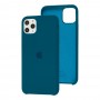 Чехол silicone для iPhone 11 Pro Max case синий космос