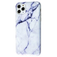 Чехол для iPhone 11 Pro Max Design Mramor Glossy молочный