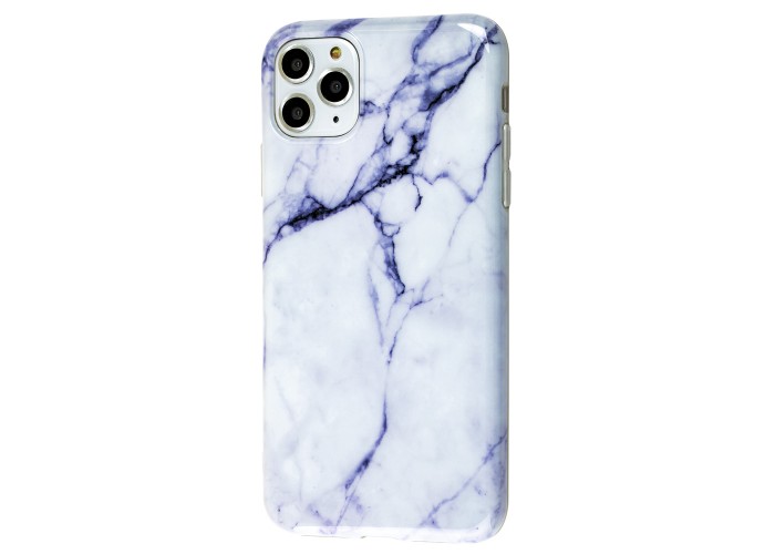 Чехол для iPhone 11 Pro Max Design Mramor Glossy молочный