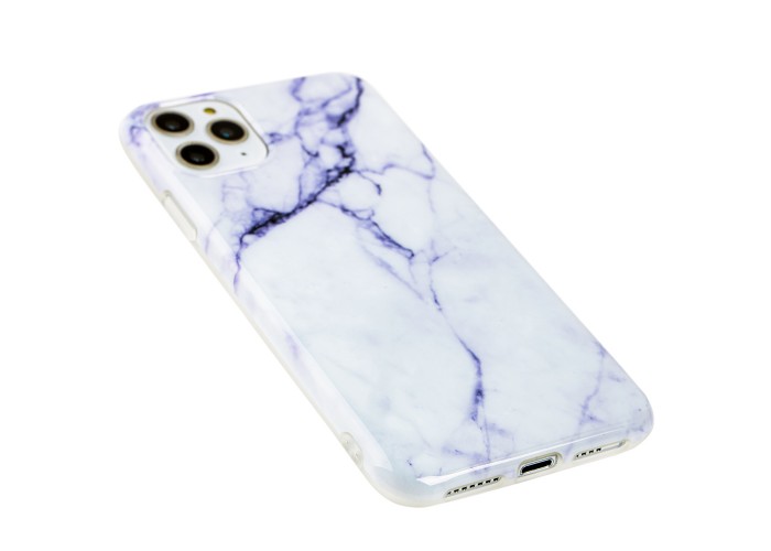 Чехол для iPhone 11 Pro Max Design Mramor Glossy молочный