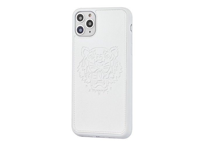 Чехол для iPhone 11 Pro Max Kenzo leather белый