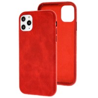Чехол для iPhone 11 Pro Max Leather croco full красный