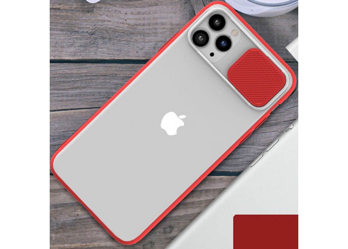 Чехол для iPhone 11 Pro Max LikGus Camshield camera protect красный