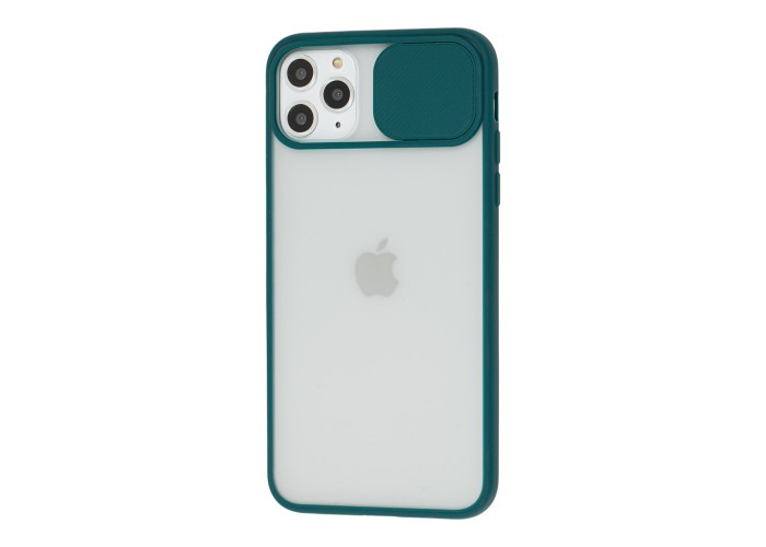 Чехол для iPhone 11 Pro Max LikGus Camshield camera protect зеленый