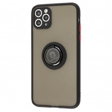Чехол для iPhone 11 Pro Max LikGus Edging Ring черный / красный