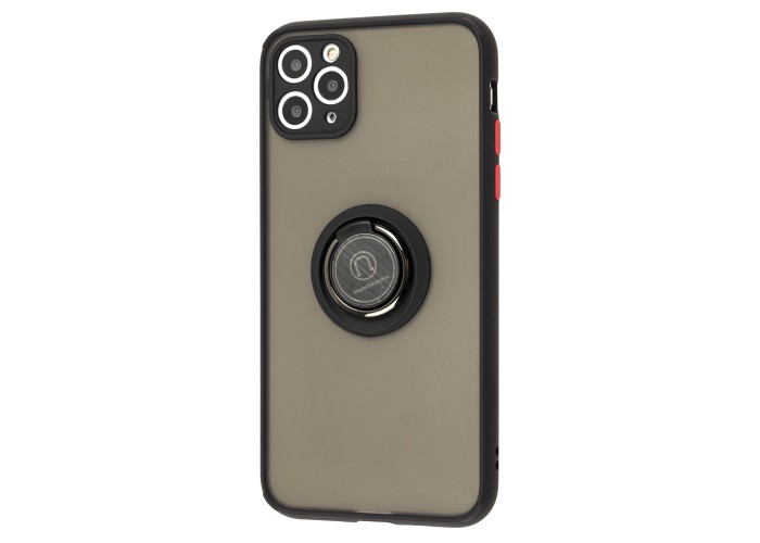 Чехол для iPhone 11 Pro Max LikGus Edging Ring черный / красный